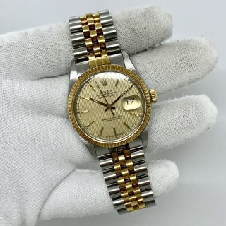 ROLEX WATCH DATEJUST 16013 WATCH ONLY 20 LINKS (BRACELET STUCK) 9702280