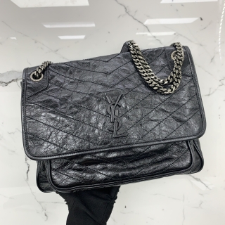 YSL BAG NIKI 498883 LARGE CHAIN SHOULDER BLACK