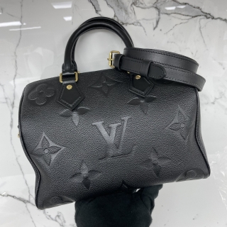 LOUIS VUITTON BAG EMPREINTE M58951 SPEEDY 25 BANDOULIERE BLACK