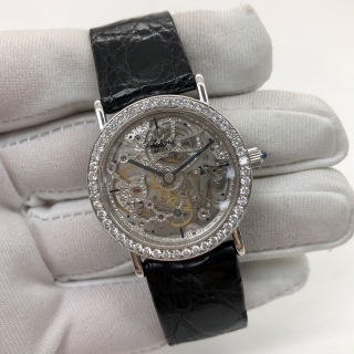 CHOPARD WATCH VINTAGE SKELETON 17/1207 DIAMOND BEZEL AUTOMATIC WATCH ONLY