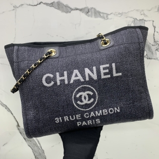 CHANEL BAG DEAUVILLE 34CM CHAIN SHOULDER TOTE NO.26 (W/CARD) 26833009