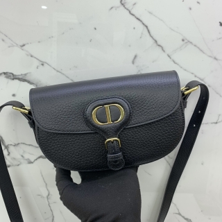 DIOR BAG BOBBY LEATHER EAST WEST GRAINED CALFSKIN BLACK 83MA*1204