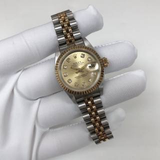 ROLEX WATCH 69173G DATEJUST CHAMPAGNE DIAL W SERIAL FULLSET (NOT COMPLETE LINK)