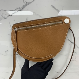 HERMES BAG PETITE COURSE EPSOM GOLD PHW W STAMP WMZ010MM