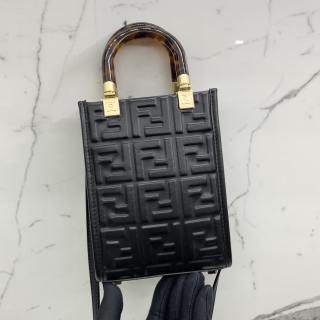 FENDI BAG ZUCCA MINI SUSHINE CALF LEATHER 2WAY 8BS051
