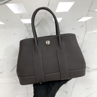 HERMES BAG GARDEN PARTY 23 MINI SAC NEO VEAU NEGONDA EBENE PHW W STAMP WAM001UH