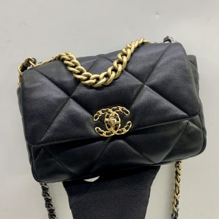 CHANEL BAG MATELASSE CHANEL19 BLACK GHW SMALL NO CARD, NO.31 31084881