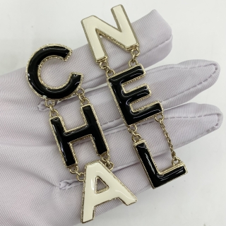 CHANEL FASHION JEWELRY EARRINGS AB8723 B22A LOGO LETTERING