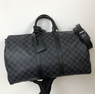 LOUIS VUITTON BAG DAMIER GRAPHITE N41418 KEEPALL 45 BANDOULIERE  2WAY RFID