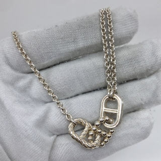 HERMES FINE JEWELRY NECKLACE 925 PARADE LONG NECKLACE 35.5G  SMALL MODEL