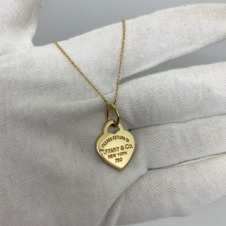 TIFFANY FINE JEWELRY RETURN TO HEART NECK 18K 750 5.6