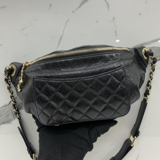 CHANEL BAG MATELASSE GHW BUMBAG WAIST CALFSKIN NO 25 W/CARD 25648630