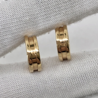 BVLGARI FINE JEWELRY EARRINGS ONLY B ZERO 1 YG750 8.25G