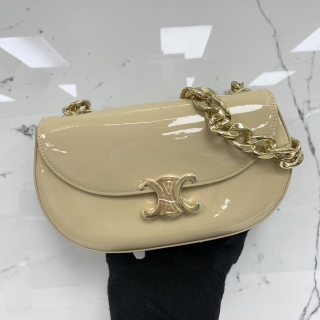 CELINE BAG BESACE PATENT CREAM F-IP-2264