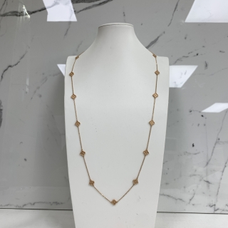 VAN CLEEF & ARPELS FINE JEWELRY NECKLACE VCARO8DG00 SWEET ALHAMBRA LONG NECKLACE 16 MOTIFS RG AU750 21.9G FULL SET 2026 JP733180