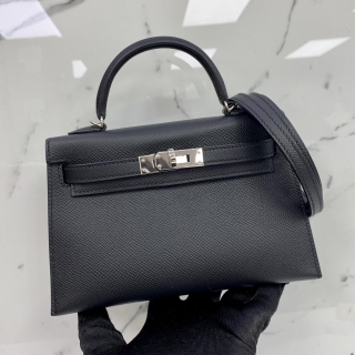 HERMES BAG KELLY MINI II SELLIER EPSOM, W STAMP