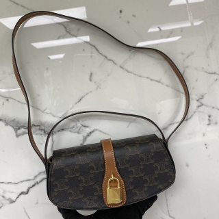CELINE BAG TRIOMPHE CLUTCH ON STRAP TABOU 2WAY