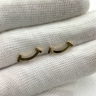 TIFFANY FINE JEWELRY EARRINGS TSMILE RG750 1.7G