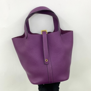 HERMES BAG PICOTIN LOCK 18 CLEMENCE Z STAMP GHW