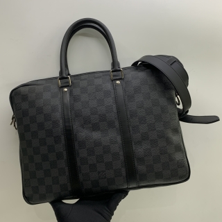 LOUIS VUITTON BAG DAMIER GRAPHITE N41478 PORTE DOCUMENT VOYAGE PM RFID NO LOCK NO KEY