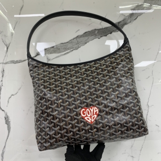 GOYARD BAG BOHEME PM BROWN W/POUCH RED HEART MJR020254