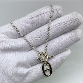 HERMES FINE JEWELRY NECKLACE 750 PG FARANDOLE PENDANT SM 5.0G 22D103834