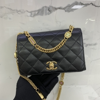 CHANEL BAG MATELASSE AS3751 LAMBSKIN 2WAY CHAIN SHOULDER GHW BLACK RFID MICROCHIP TPTTJE79