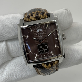 TAG HEUER WATCH MONACO WAW1315.FC6217 13PD QUARTZ NOT MOVING W/ CARD NO BOX 2014 EAH9599