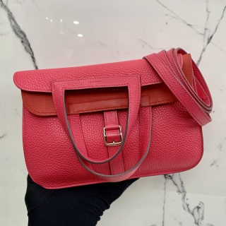 HERMES BAG HALZAN 25 CLEMENCE BICOLOR Y STAMP