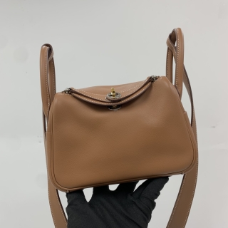 HERMES BAG LINDY MINI 2 ELECTRUM SHW/GHW SWIFT GOLD K STAMP