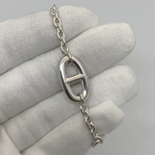 HERMES FINE JEWELRY BRACELET AG925 CHAINE DE ANCRE BRACELET 24.80G 25C085231