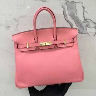 HERMES BAG BIRKIN 25 PINK A STAMP GHW SWIFT