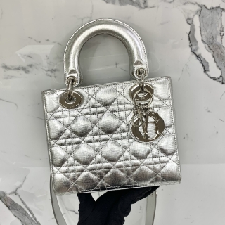 DIOR BAG LADY ABCDIOR SMALL 2WAY SILVER 18-MA-0186