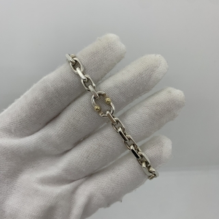 TIFFANY FINE JEWELRY BRACELET MAKERS CHAIN 750 AG925 18.5G