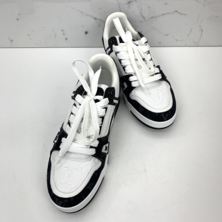 LOUIS VUITTON SHOES 1A9JG8 , TRAINER BLACK DENIM