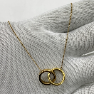 TIFFANY FINE JEWELRY NECKLACE 1837 INTERLOCK RG570 7.11G