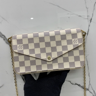 LOUIS VUITTON BAG AZUR POCHETTE FELICIE RFID N63106
