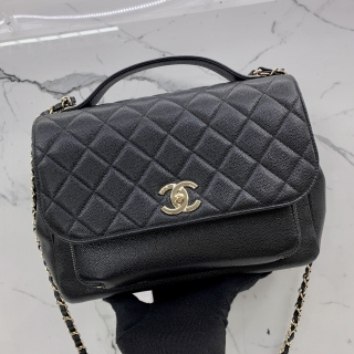 CHANEL BAG MATELASSE CAVIAR BUSINESS AFFINITY 2WAY BLACK GHW NO31 W/CARD 31075077