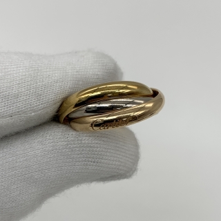 CARTIER FINE JEWELRY RING TRINITY 750 10.3G #58 FULL SET 2021 LSM639