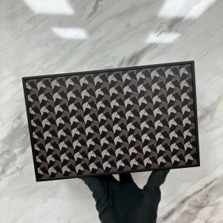 HERMES ACCESSORY WATCH BOX CASE 2PC HORSE