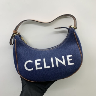 CELINE BAG ONE SHOULDER HOBO DENIM