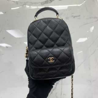 CHANEL BAG CAVIAR SKIN AP3753 MINI BACKPACK 2WAY GHW RFID MICROCHIPPED