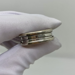 BVLGARI FINE JEWELRY RING B ZERO ONE WG750 #65 NO CERT 11.1G