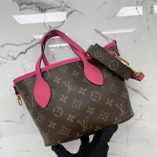 LOUIS VUITTON BAG MONOGRAM M28348 NEW REVERSIBLE NEVERFULL BANDOULIÈRE INSIDE OUT BB RFID