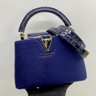 LOUIS VUITTON BAG CAPPUCINE MINI PONY HAIR CROCODILLE