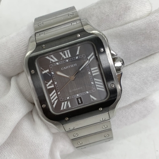 CARTIER WATCH SANTOS WSSA0037 GREY DIAL WATCH ONLY 4072332722AX