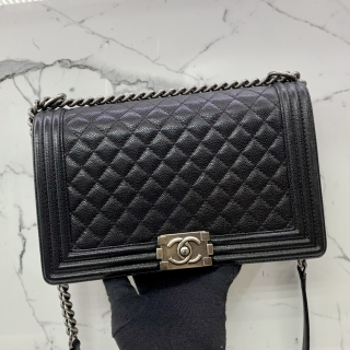 CHANEL BAG BOY CAVIAR 28CM MEDIUM NO19 SHW