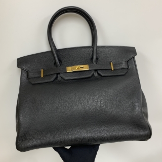 HERMES BAG BIRKIN 35 TOGO BLACK GHW □G STAMP