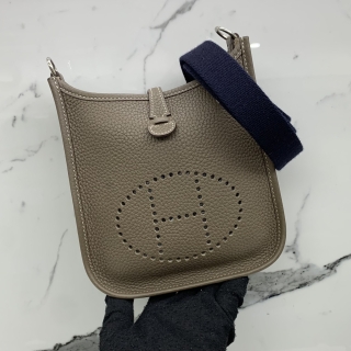 HERMES BAG TPM MINI EVELYN 16 D STAMP ETOUPE SHW
