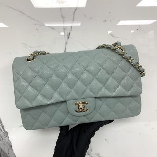 CHANEL BAG MATELASSE CAVIAR MEDIUM W DOUBLE FLAP CHAIN SHOULDER MICROCHIPPED